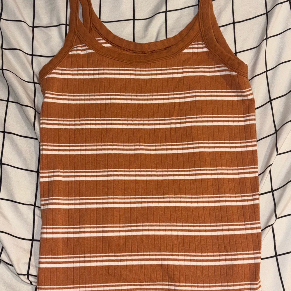 Aerie striped ribbed basic tank